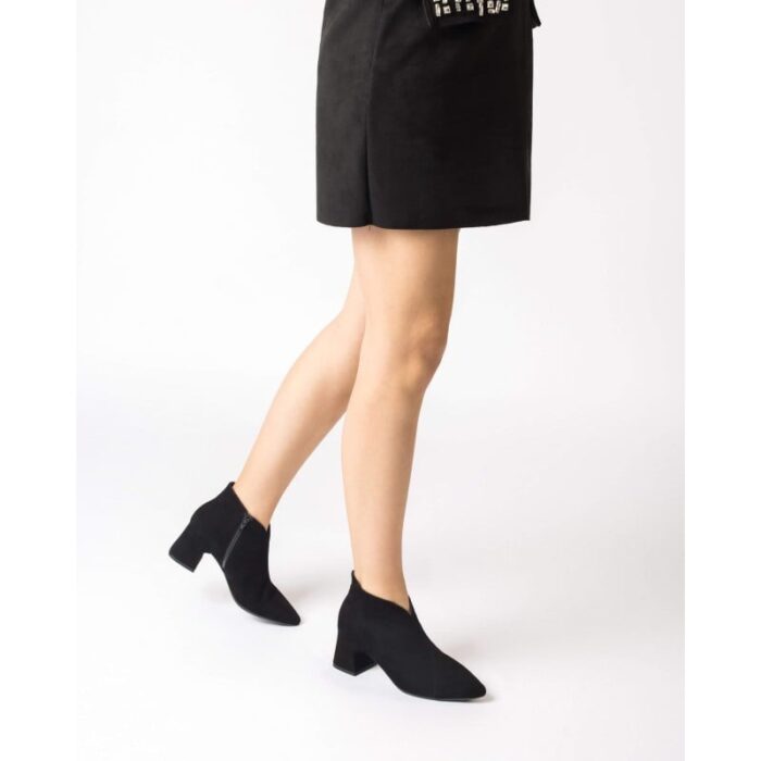 Wonders Eliot I-9013 Ankle Boots – Black Suede – Womens Boots - Crep Direct UK
