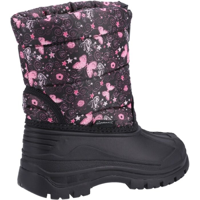 Cotswold Iceberg Butterfly Snow Boots – Black – Girls Boots - Crep Direct UK