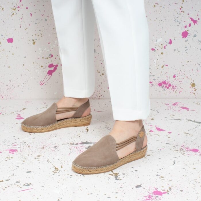 Toni Pons Nuria Espadrilles – Taupe Suede – Womens Espadrilles - Crep Direct UK