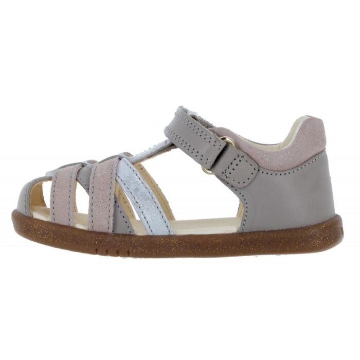 Bobux I Walk Cross Jump 6367 Sandals – Taupe Leather – Girls Sandals - Crep Direct UK