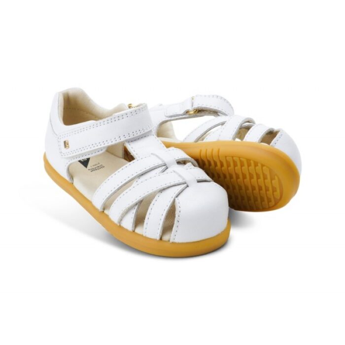 Bobux I Walk Cross Jump 6367 Closed Toe Sandals – White – Girls Sandals - Crep Direct UK