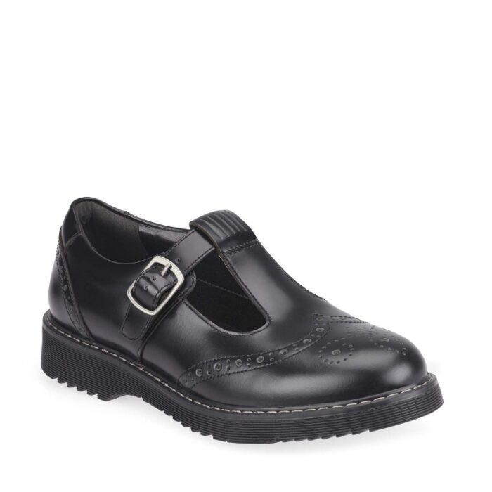 Start-Rite Angry Angels Imagine School Shoes – Black Leather – Girls School Shoes - Crep Direct UK