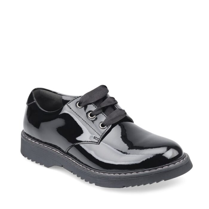 Start-Rite Angry Angels Impact School Shoes – Black Patent – Girls School Shoes - Crep Direct UK
