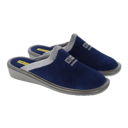 Nordikas Natala III 238-0/8 Mule Slippers – Indico Suede – Womens Slippers - Crep Direct UK Nordikas Natala III 238-0/8 Mule Slippers – Indico Suede – Womens Slippers - Crep Direct UK