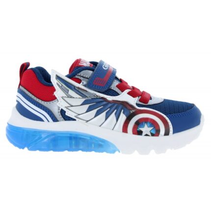 Geox J Ciberdron J45LBB 'Captain America' Trainers - Blue / Red - Boys Shoes
