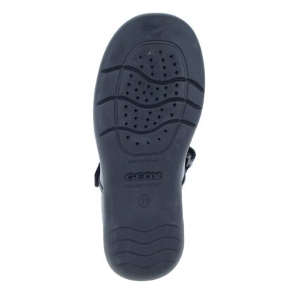 Geox Naimara G.A J16FHA School Shoes – Black Leather – Girls School Shoes - Crep Direct UK