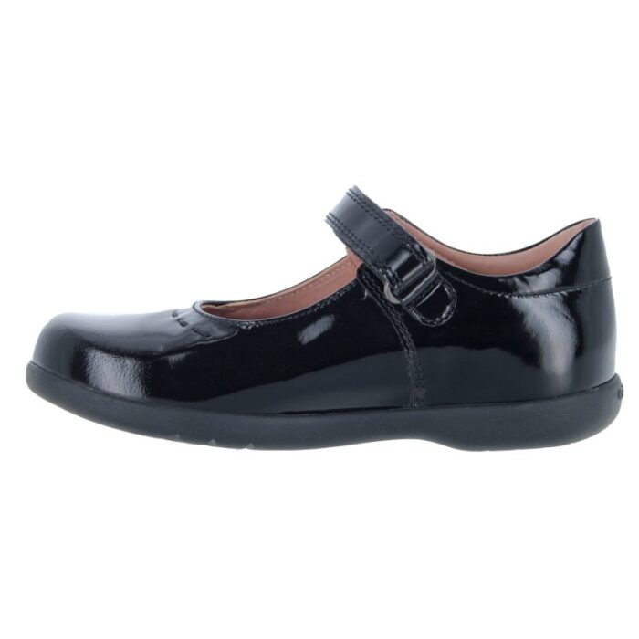 Geox Naimara G.A J16FHA School Shoes – Black Patent – Girls School Shoes - Crep Direct UK