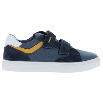 Geox J Nashik J45ECB Shoes - Navy Leather - Boys Shoes