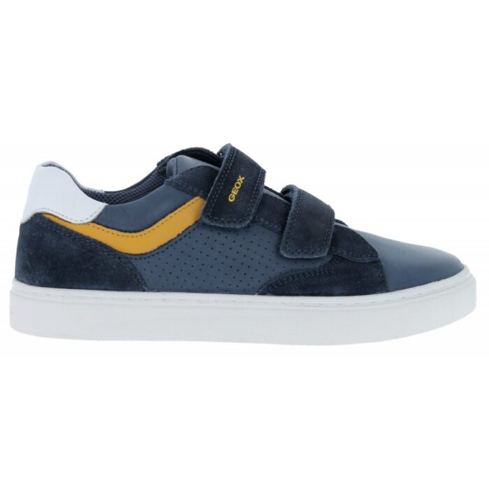 Geox J Nashik J45ECB Shoes – Navy Leather – Boys Shoes - Crep Direct UK