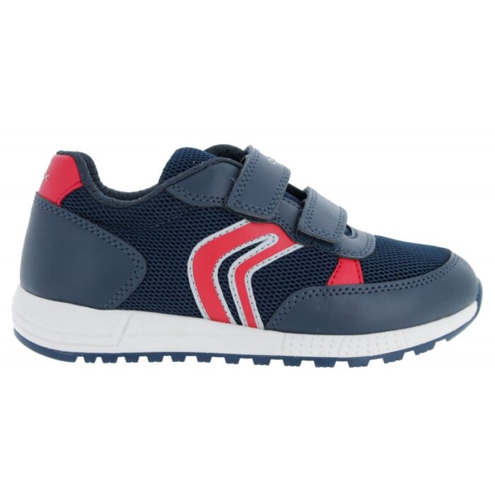 Geox J459EC Alben Trainers – Navy / Red – Boys Shoes - Crep Direct UK