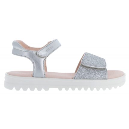 Geox J Sandal Coralie J256EB Sandals - Silver - Girls Sandals