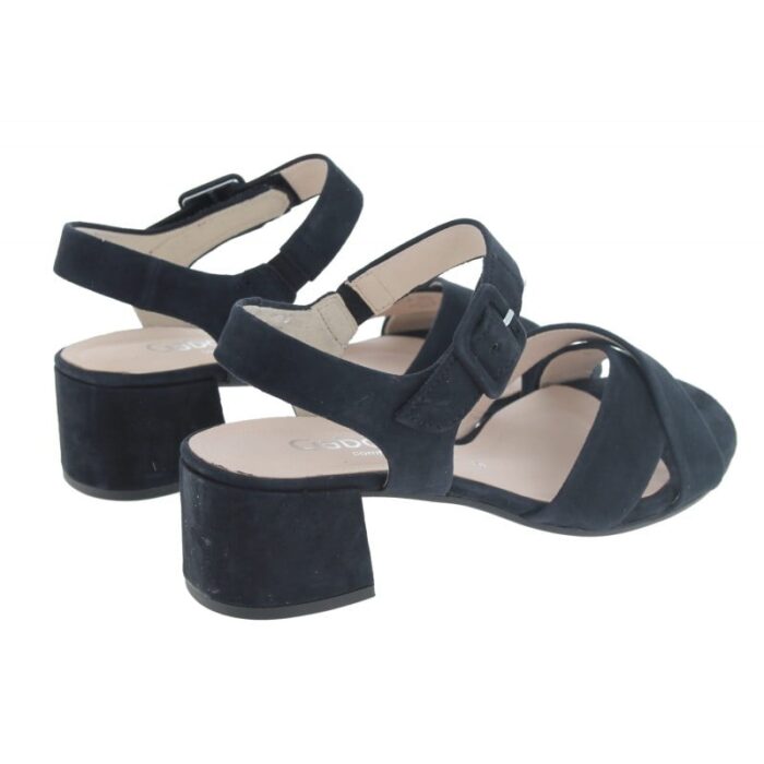 Gabor Jamma 62.913 Sandals – Dark Blue Suede – Womens Sandals, Sliders & Toe Posts - Crep Direct UK