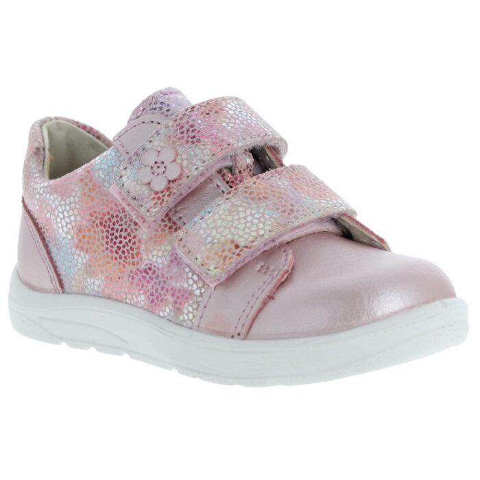 Ricosta Jasmine 2003902 Shoes – Rose Nubuck / Metallic Leather – Girls Shoes - Crep Direct UK