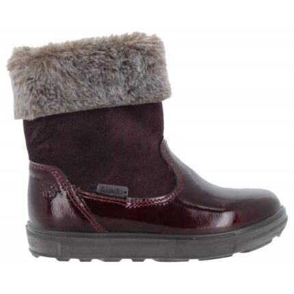 Ricosta Jiminy 2701802 Boots – Burgundy Patent – Girls Boots - Crep Direct UK