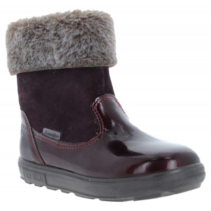 Ricosta Jiminy 2701802 Boots – Burgundy Patent – Girls Boots - Crep Direct UK
