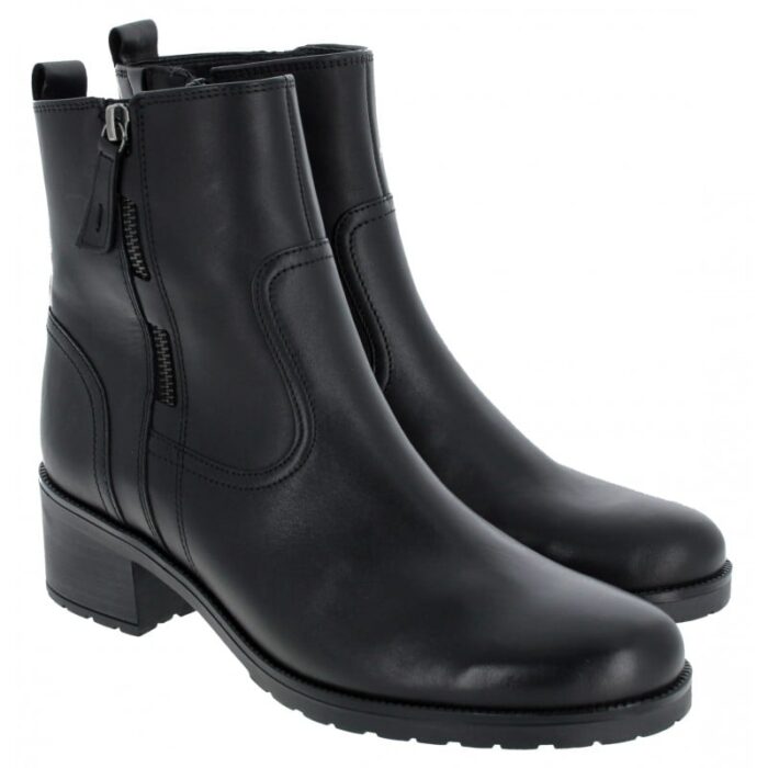 Gabor Jive 52.811 Ankle Boots – Black Leather – Womens Boots - Crep Direct UK