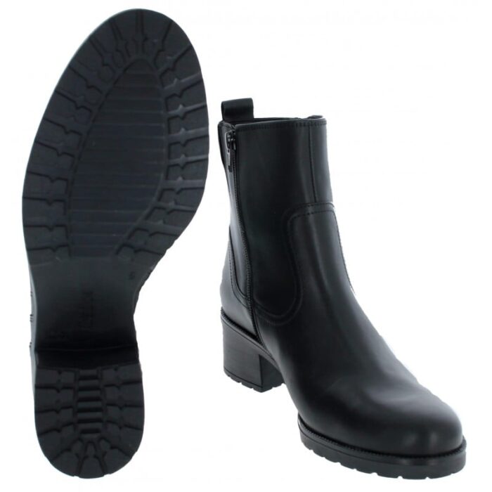 Gabor Jive 52.811 Ankle Boots – Black Leather – Womens Boots - Crep Direct UK