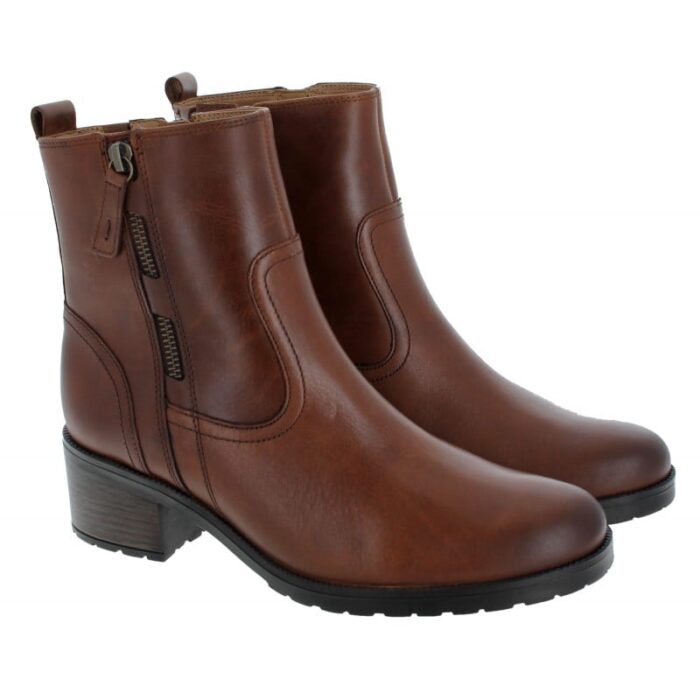 Gabor Jive 52.811 Ankle Boots – Camel Leather – Womens Boots - Crep Direct UK