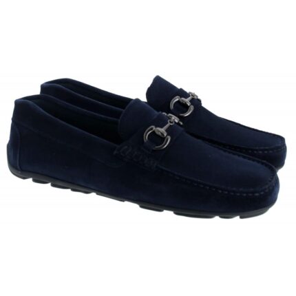 The Golden Boot Golden Boot Jorge 7785 Loafers - Ink Suede - Mens Shoes
