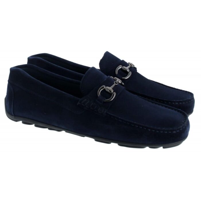 The Golden Boot Golden Boot Jorge 7785 Loafers – Ink Suede – Mens Shoes - Crep Direct UK