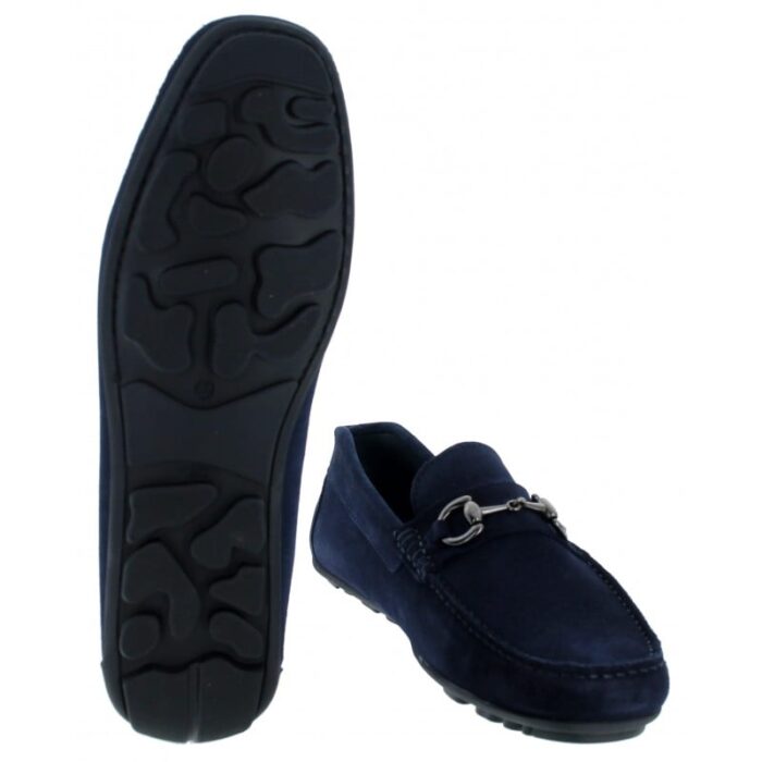 The Golden Boot Golden Boot Jorge 7785 Loafers – Ink Suede – Mens Shoes - Crep Direct UK