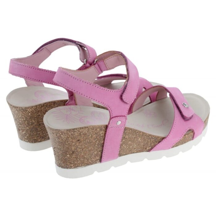 Panama Jack Julia Wedge Sandals – Pink Nubuck – Womens Sandals, Sliders & Toe Posts - Crep Direct UK