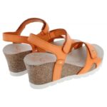 Panama Jack Julia Wedge Sandals – Orange Leather – Womens Sandals, Sliders & Toe Posts - Crep Direct UK