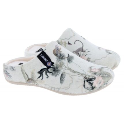 Verbenas York Jungle Mule Slippers – Grey – Womens Slippers - Crep Direct UK Verbenas York Jungle Mule Slippers – Grey – Womens Slippers - Crep Direct UK