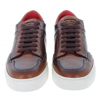 Jeffery West Apollo K740 Sneakers – Toledo Castano Leather – Mens Shoes - Crep Direct UK