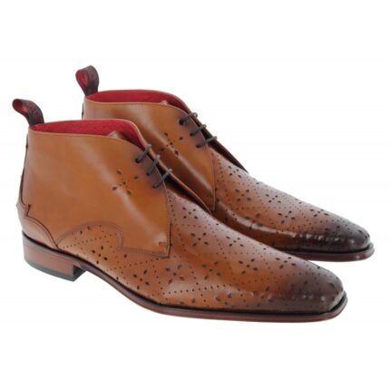 Jeffery West Scarface K829 Boots - Brown Leather - Mens Boots