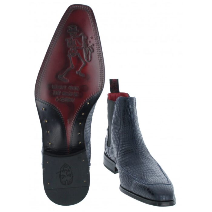 Jeffery West Capone K851 Boots – Blue Leather – Mens Boots - Crep Direct UK