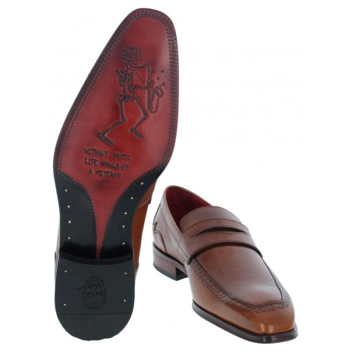 Jeffery West Soprano K892 Loafers – Castano Tan Leather – Mens Wedding Shoes - Crep Direct UK