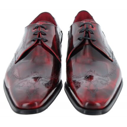Jeffery West Scarface K895 Shoes – Red Leather – Mens Wedding Shoes - Crep Direct UK