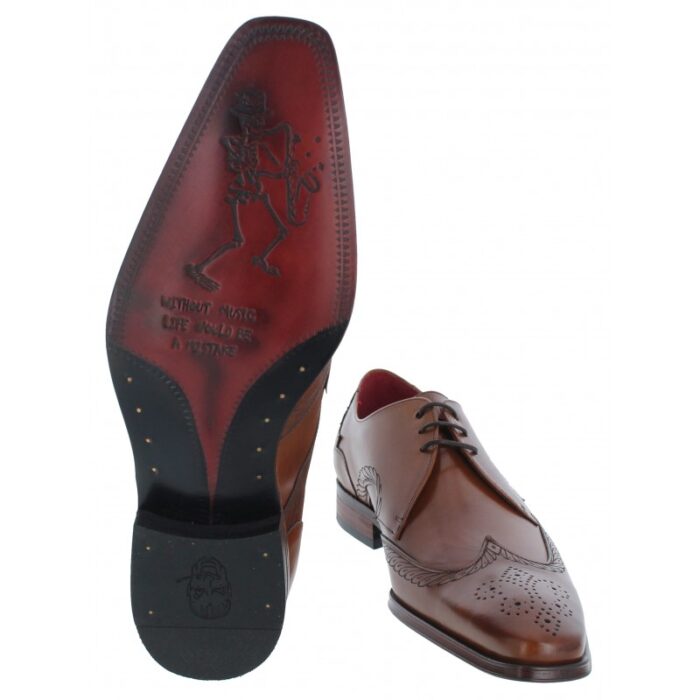 Jeffery West Scarface K899 ‘MISSISSIPPI’ Shoes – Tan Castano Leather – Mens Wedding Shoes - Crep Direct UK