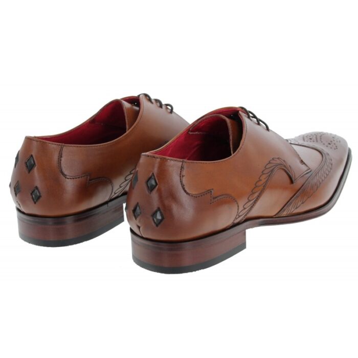 Jeffery West Scarface K899 ‘MISSISSIPPI’ Shoes – Tan Castano Leather – Mens Wedding Shoes - Crep Direct UK