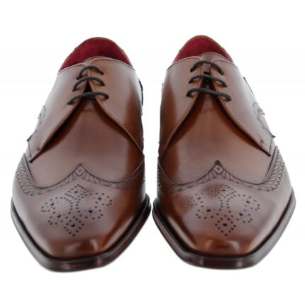 Jeffery West Scarface K899 ‘MISSISSIPPI’ Shoes – Tan Castano Leather – Mens Wedding Shoes - Crep Direct UK