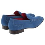 Jeffery West Jung K906 Loafers – Indigo Velour – Mens Shoes - Crep Direct UK