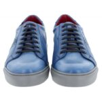 Jeffery West Apolo K944 Sneakers – Blue Leather – Mens Shoes - Crep Direct UK