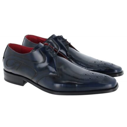 Jeffery West Scarface K955 Shoes - Blue Leather - Mens Shoes