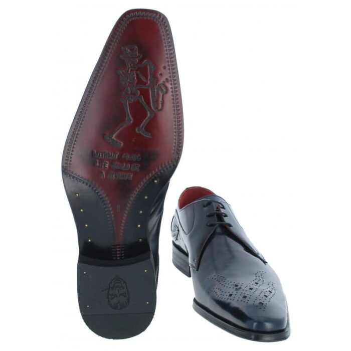 Jeffery West Scarface K955 Shoes – Blue Leather – Mens Shoes - Crep Direct UK