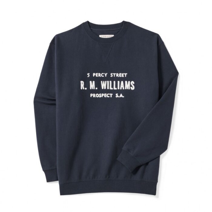 R. M. Williams Bale Loopback Sweatshirt – Navy Cotton – Mens Clothing - Crep Direct UK