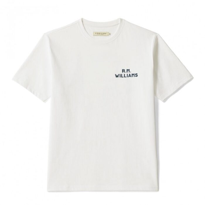 R. M. Williams Trio T-Shirt – White Cotton – Mens Clothing - Crep Direct UK