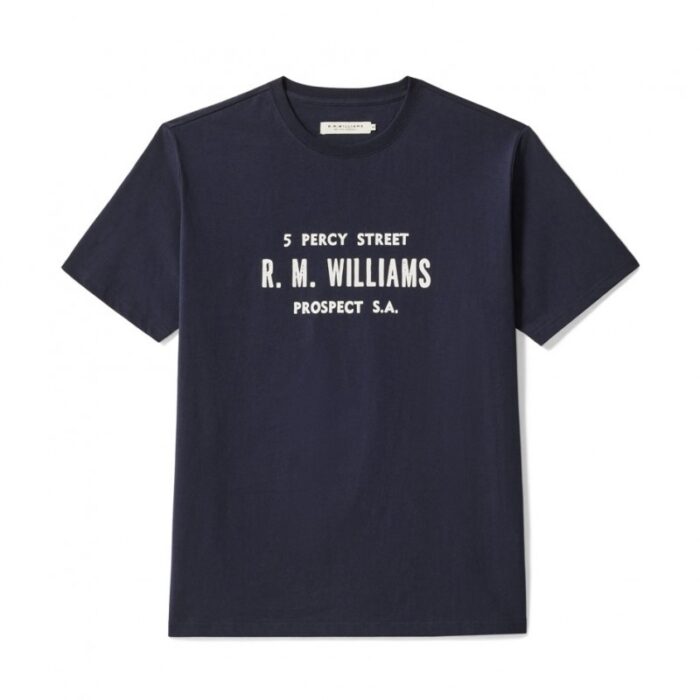 R. M. Williams Bale T-Shirt – Navy Cotton – Mens Clothing - Crep Direct UK