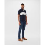 R. M. Williams Colebrook Polo Shirt – Navy White Cotton – Mens Clothing - Crep Direct UK
