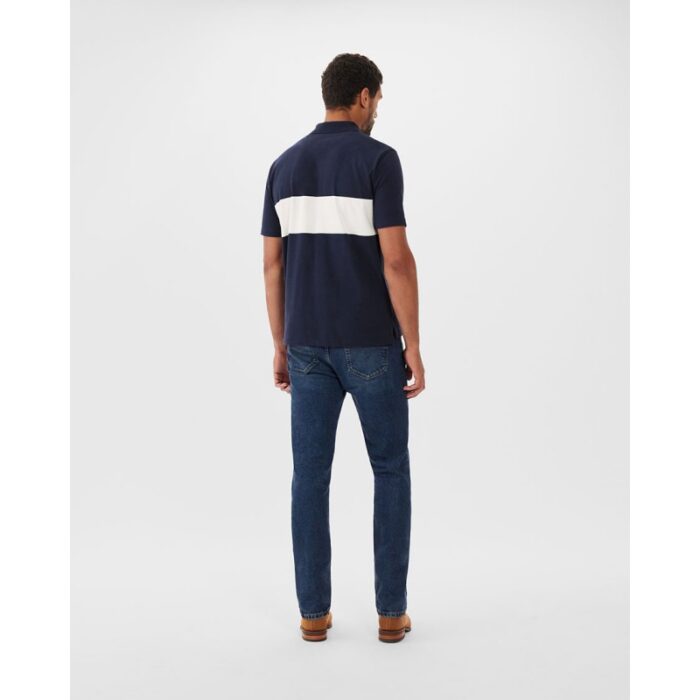 R. M. Williams Colebrook Polo Shirt – Navy White Cotton – Mens Clothing - Crep Direct UK