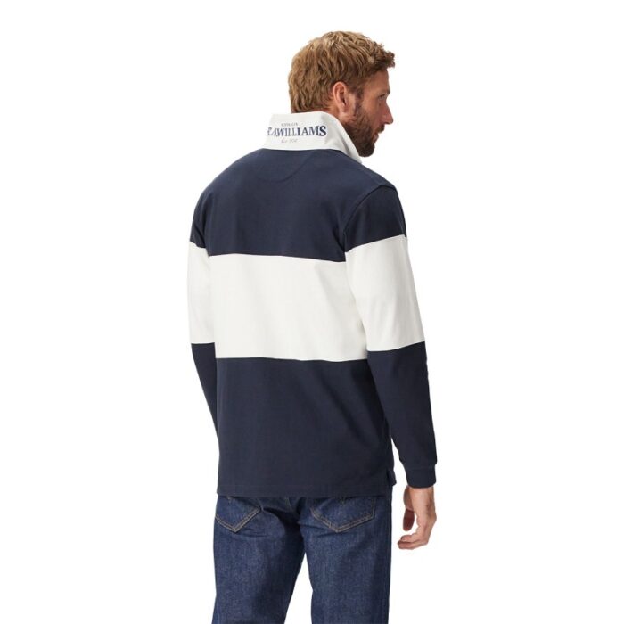 R. M. Williams Magnus Rugby Shirt – Navy Cotton – Mens Clothing - Crep Direct UK