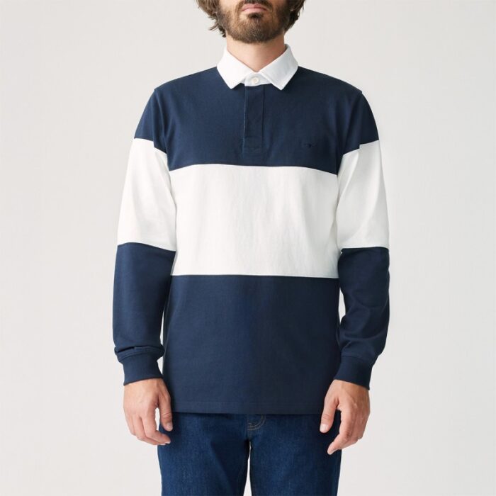 R. M. Williams Magnus Rugby Shirt – Navy Cotton – Mens Clothing - Crep Direct UK