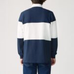 R. M. Williams Magnus Rugby Shirt – Navy Cotton – Mens Clothing - Crep Direct UK