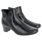 Gabor Keegan 2 52.827 Ankle Boots – Black Leather – Womens Boots - Crep Direct UK