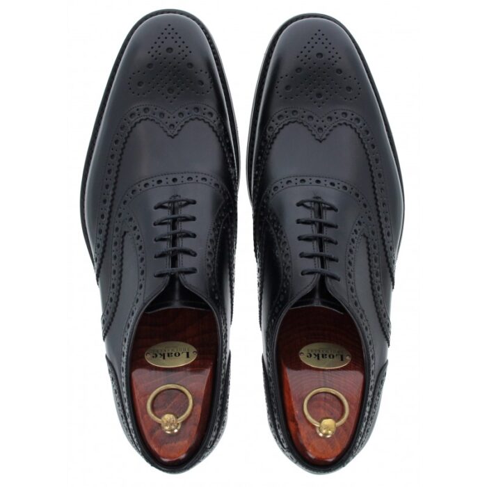 Loake Kerridge Shoes – Black Leather – Mens Wedding Shoes - Crep Direct UK